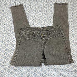 Women's gray pinstripe DownEast pants size 4